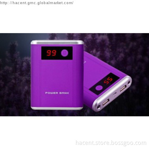 10000mah slim size power bank with lcd power display